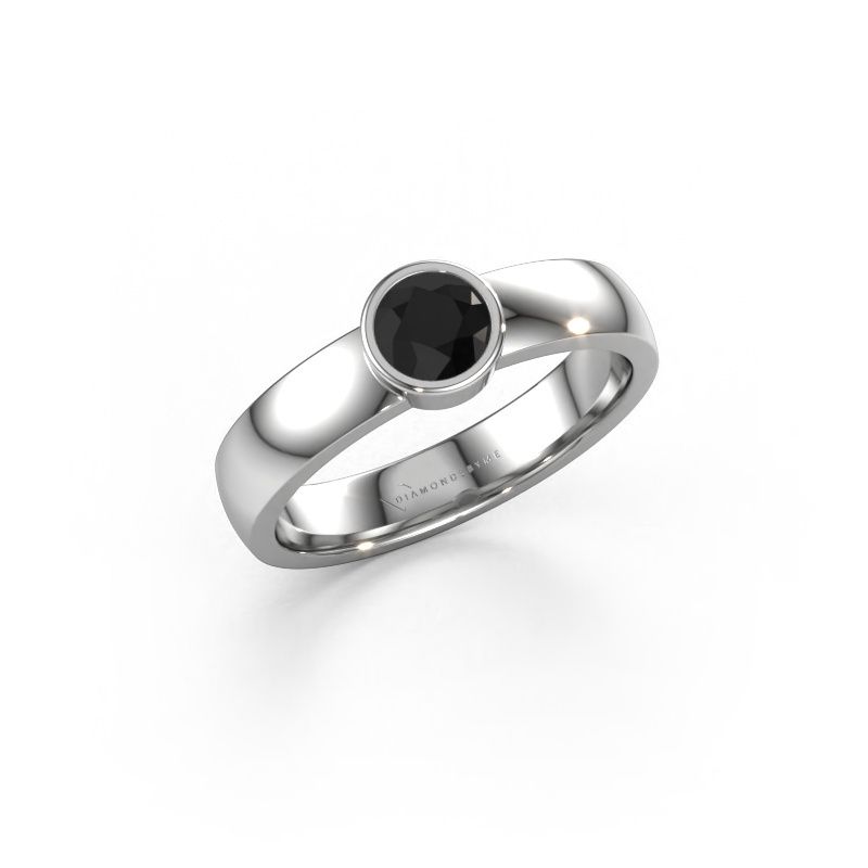 Ring Ise 1 585 Weißgold Schwarz Diamant 0.48 crt