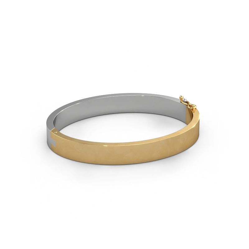 Slavenarmband Edra 8mm 585 witgoud