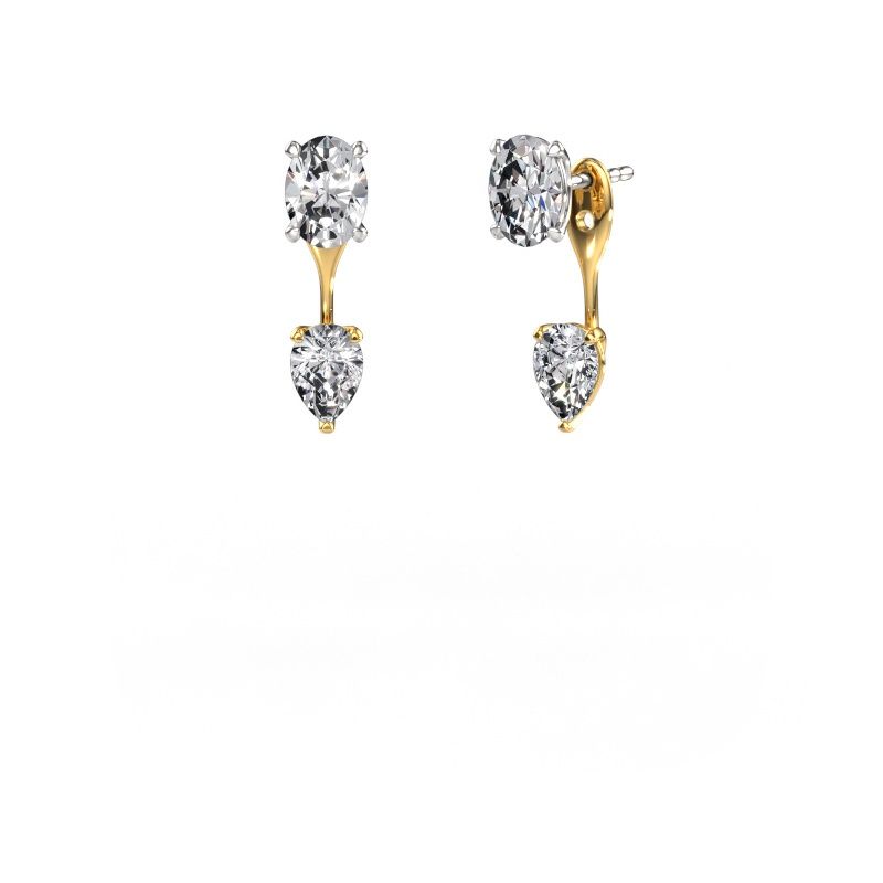 Ohrhänger Kate OVL-PER 585 Weißgold Lab-grown Diamant 2.70 crt
