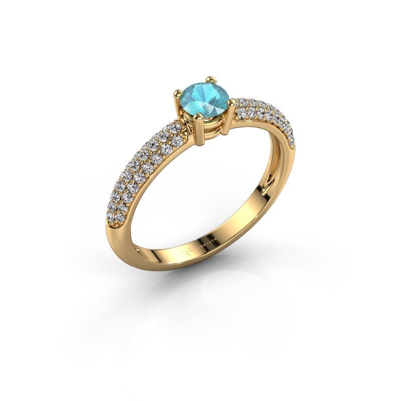 Image of Ring Marjan<br/>585 gold<br/>Blue topaz 4.2 mm