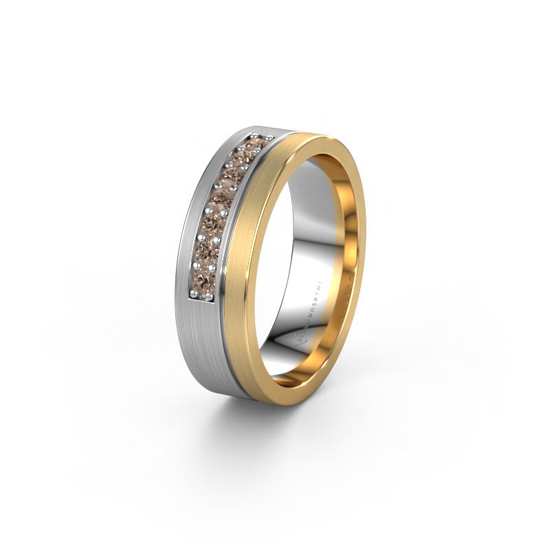 Ehering WH0312L16AM 585 Weißgold Braun Diamant ±6x1.7 mm