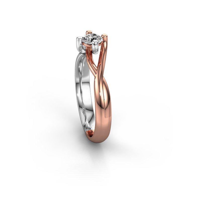 Image of Ring Paulien<br/>585 rose gold<br/>Diamond 0.30 crt