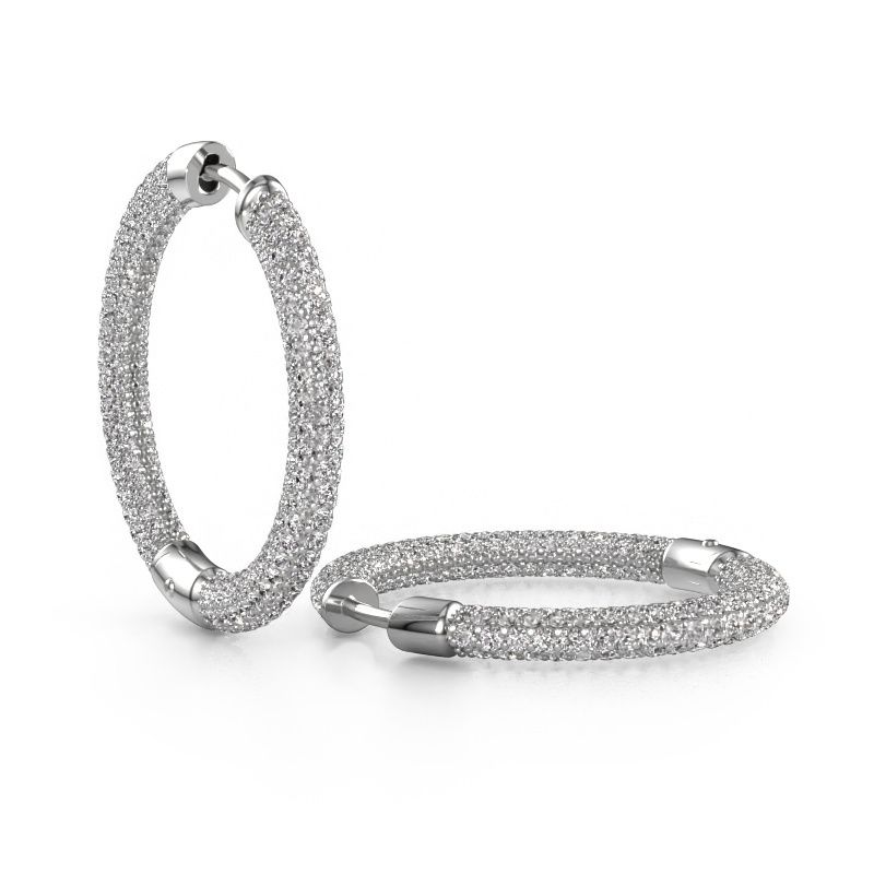 Creole Hope 20mm 585 Weißgold Diamant 3.457 crt