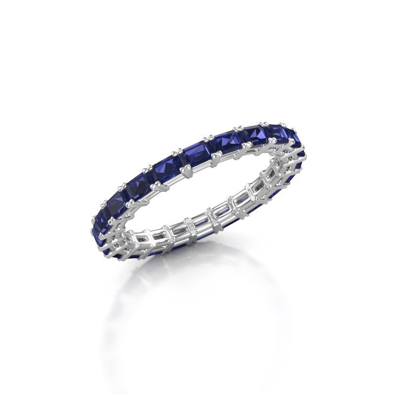 Bild von Vorsteckring vivienne eme 3x2<br/>585 Weißgold<br/>saphir 3x2 mm