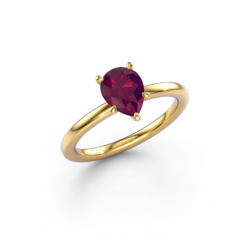 Verlobungsring Crystal PER 1 585 Gold Rhodolit 8x6 mm