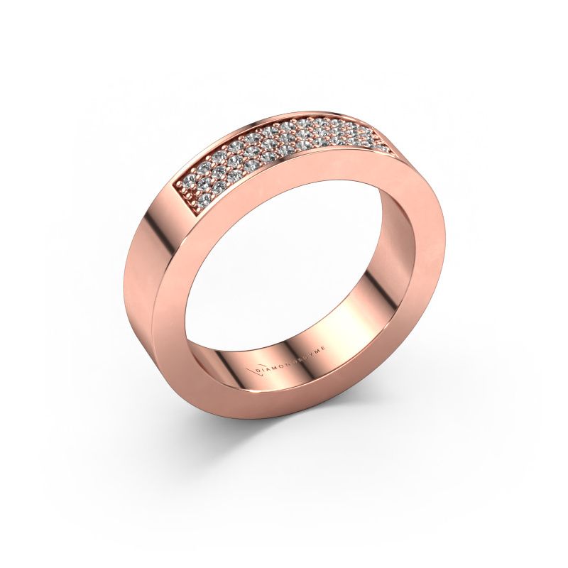 Ring Lindsey 1 585 rosé goud lab-grown diamant 0.235 crt