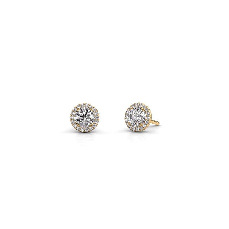 Image of Earrings Seline rnd 585 gold diamond 1.360 crt