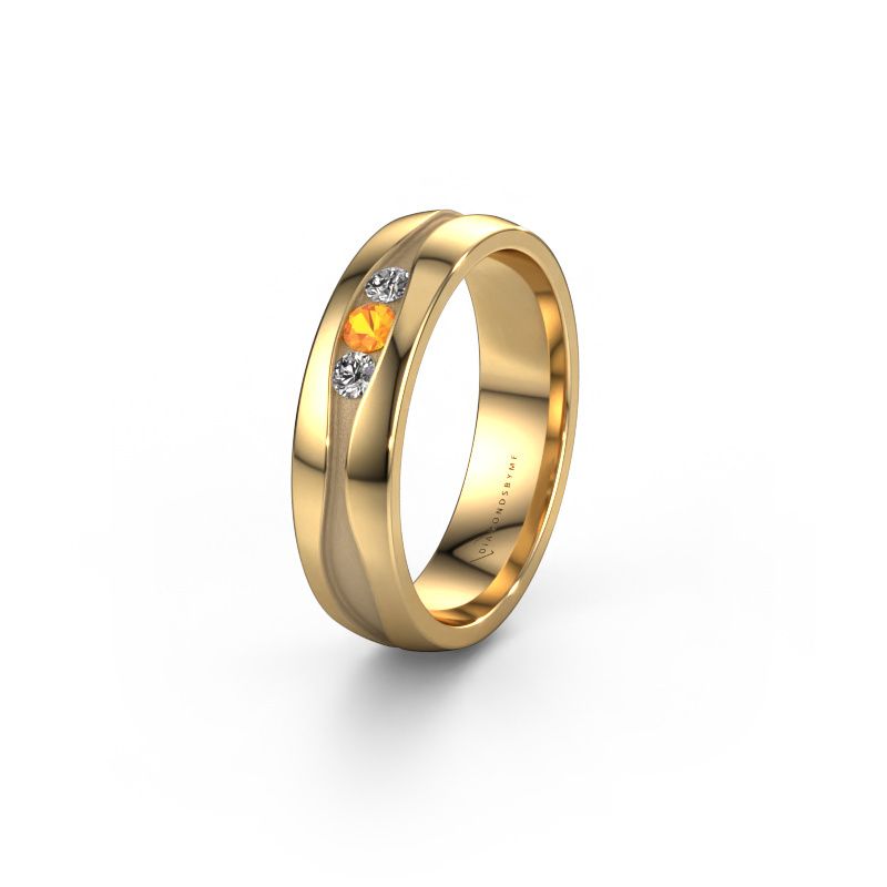 Trouwring WH0172L25A 585 goud citrien ±5x1.7 mm