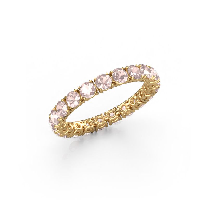 Ring Vivienne 2.9 585 gold morganite champagne 2.9 mm