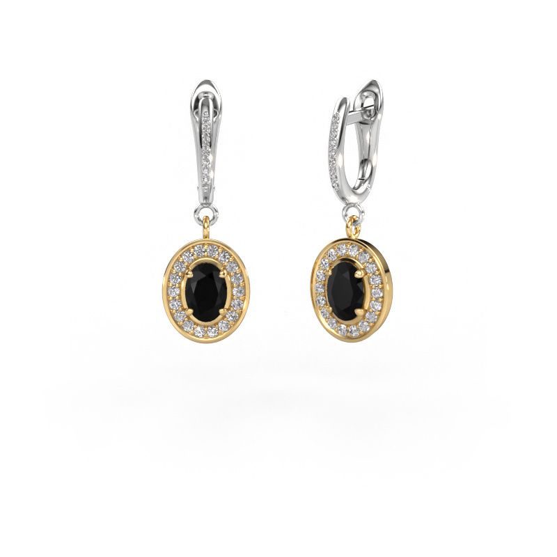 Ohrhänger Layne 2 585 Gold Schwarz Diamant 2.49 crt