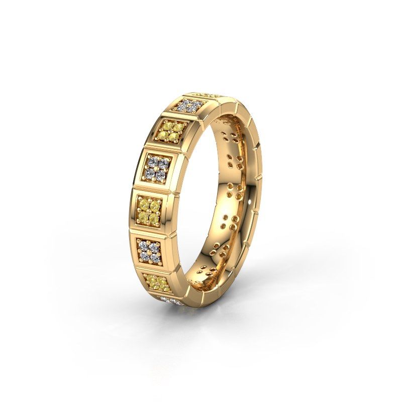 Image of Wedding ring WH2056L15DP<br/>585 gold ±5x2.4 mm<br/>Yellow sapphire