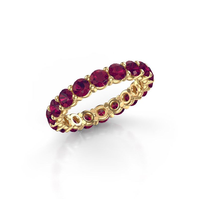 Bild von Ring heddy rnd 3.4<br/>585 Gold<br/>Rhodolit 3.4 mm