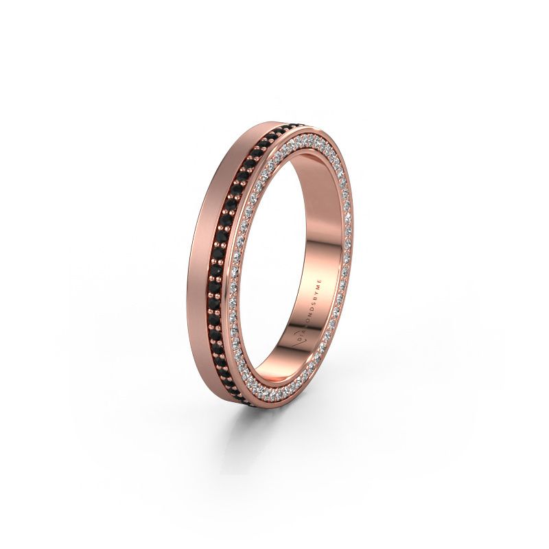 Alliance WH2214L15BM 585 or rose diamant noir 0.605 crt ±3,5x2 mm
