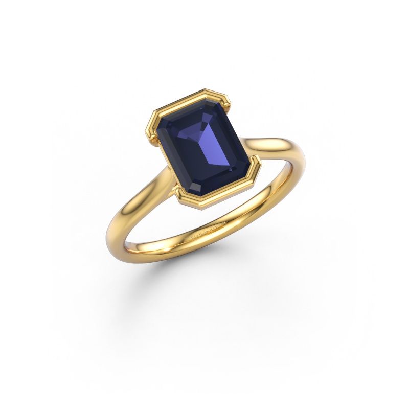 Engagement ring Tayler EME 2 585 gold sapphire 8x6 mm