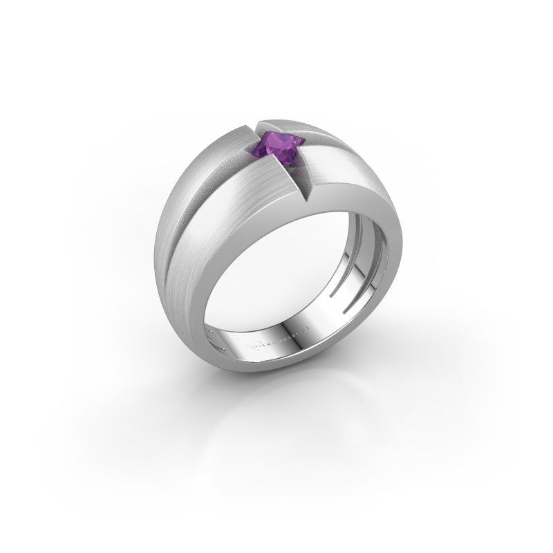 Image of Men's ring rens<br/>950 platinum<br/>Amethyst 3.5 mm