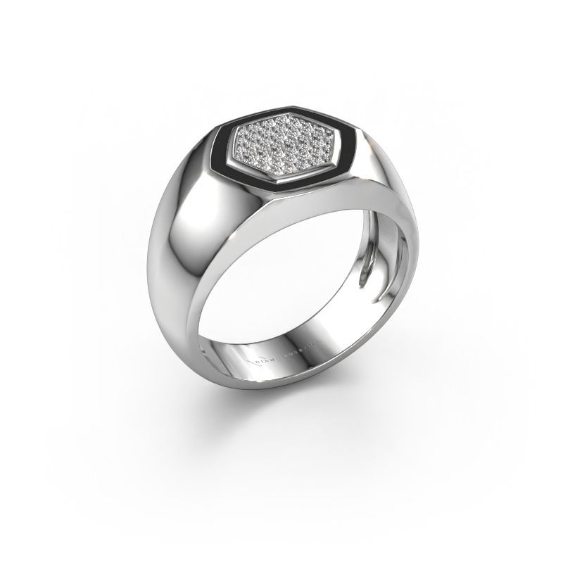 Men's ring Kris 950 platinum lab grown diamond 0.248 crt