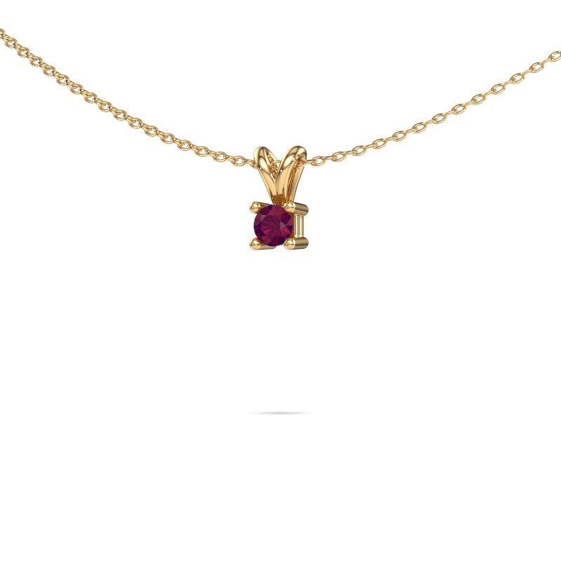 Ketting Eline 585 goud rhodoliet 5 mm