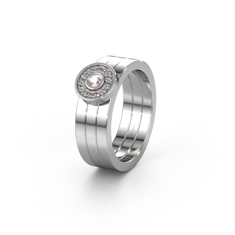 Alliance WH2102L 950 platine champagne morganite ±6x1.8 mm