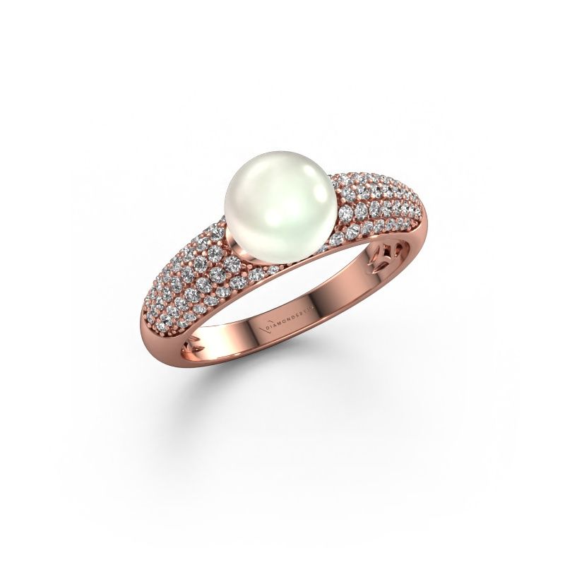 Ring Anisa 585 rosé goud witte parel 7 mm