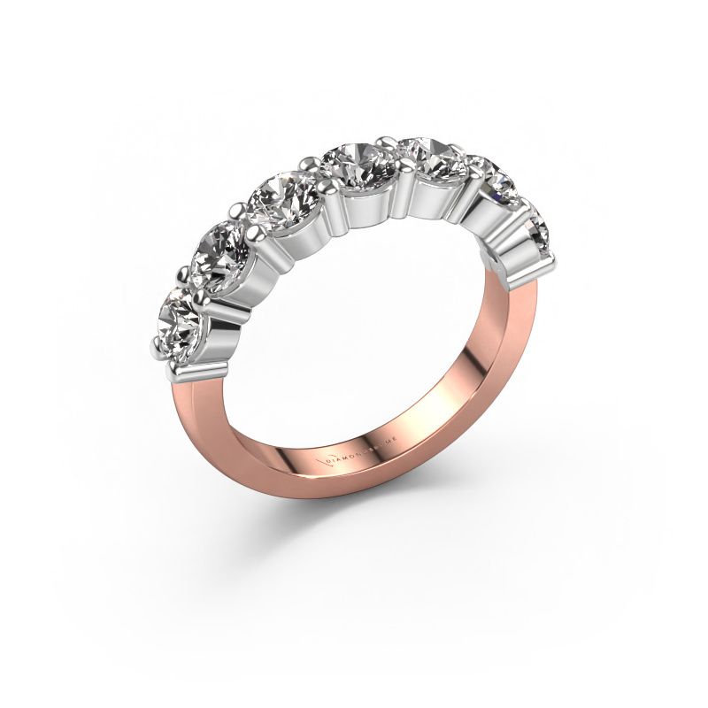 Ring Yasmin 7 585 rosé goud diamant 2.100 crt