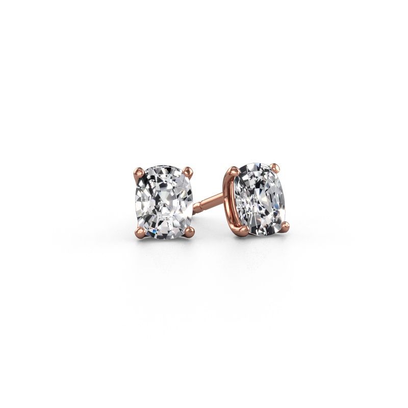 Stud earrings Sam CSH 585 rose gold lab grown diamond 2.00 crt