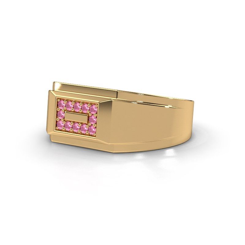 Image de Bague pour homme Roan<br/>585 or jaune<br/>Saphir rose 1.5 mm