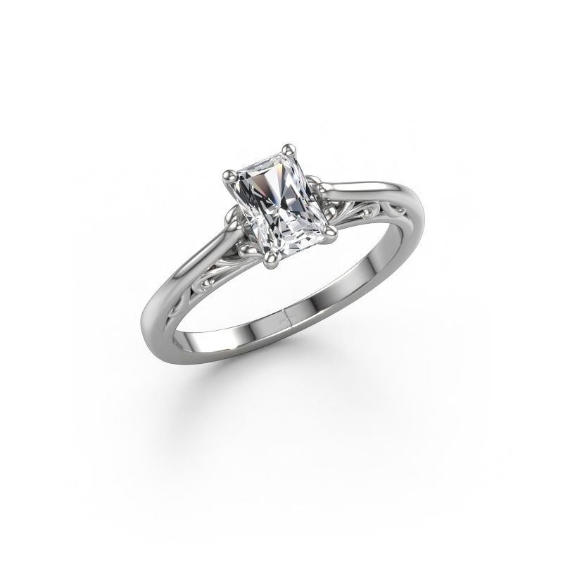 Verlobungsring Shannon rad 585 Weißgold Lab-grown Diamant 0.75 crt