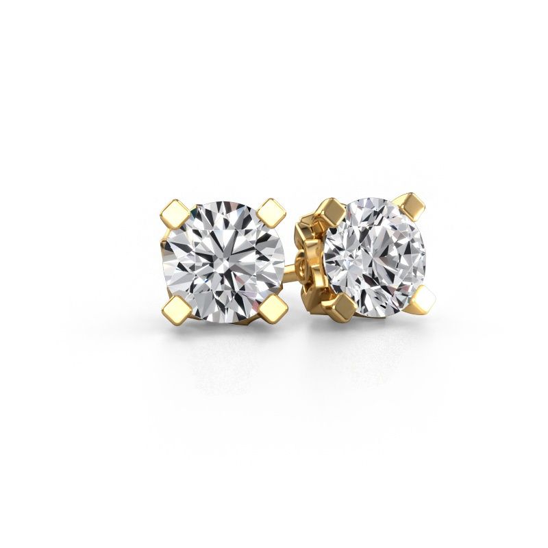 Earrings Ize 585 gold diamond 4.00 crt