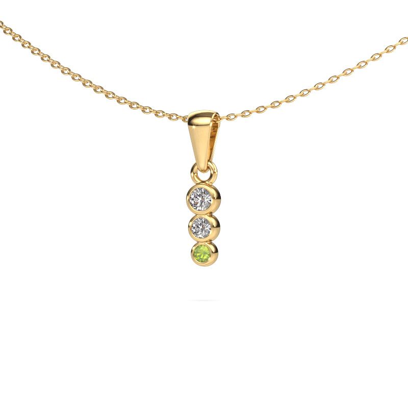 Pendant Felica 585 gold lab-grown diamond 0.165 crt