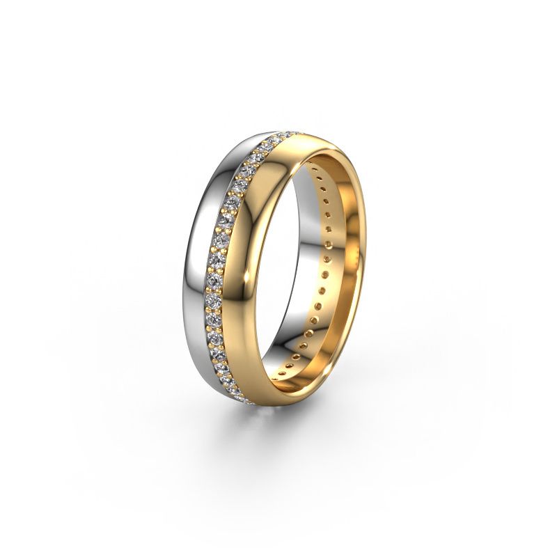 Ehering WH0203L36AP 585 Weißgold Zirkonia ±6x1.7 mm