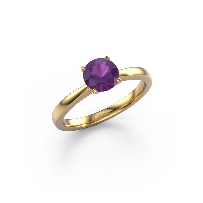 Engagement ring Kitty 585 gold amethyst 6.2 mm