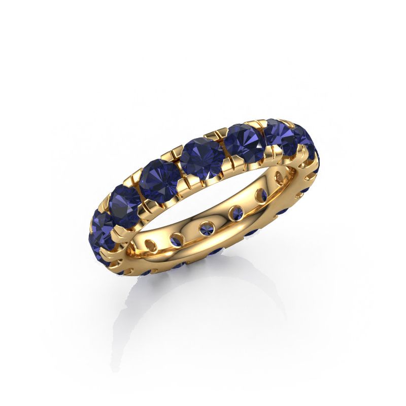 Stackable ring Jackie 4.0 585 gold sapphire 4 mm