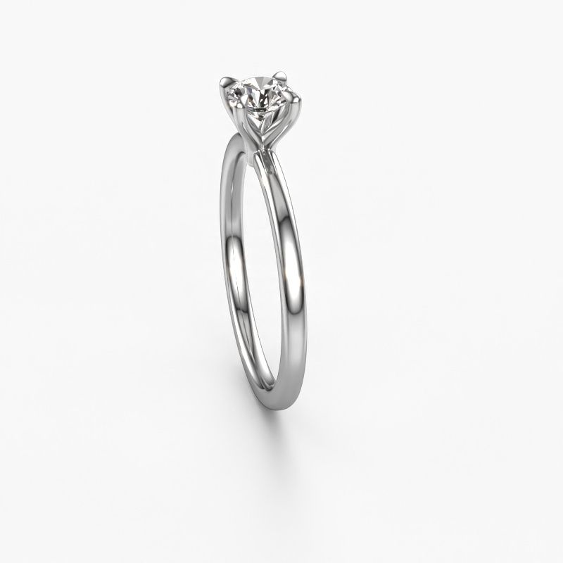 Image of Engagement Ring Crystal Rnd 1<br/>950 platinum<br/>Diamond 0.40 crt