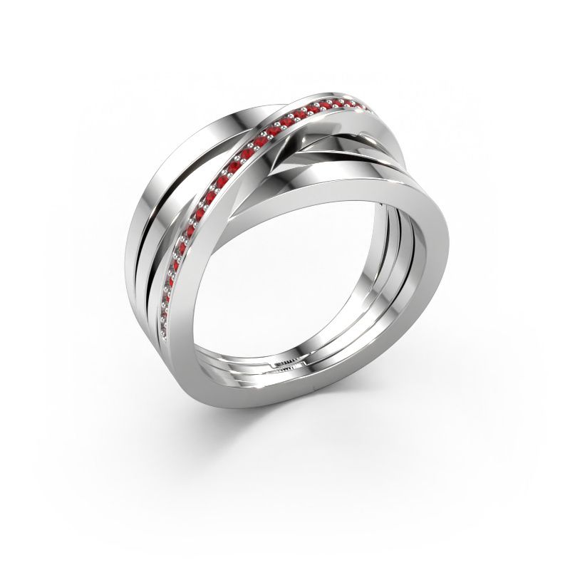 Ring Esmee 585 white gold ruby 1 mm