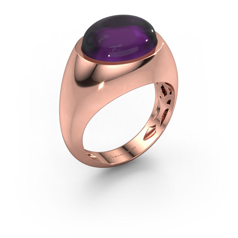 Ring Laurien 585 rosé goud amethist 12x10 mm