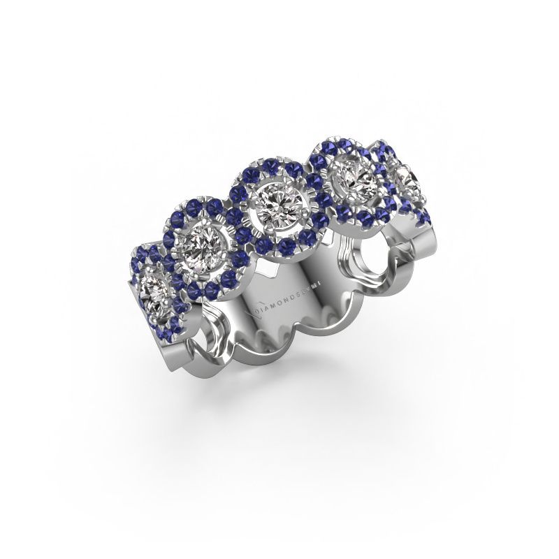 Ring Tanisha 950 platinum sapphire 1.2 mm