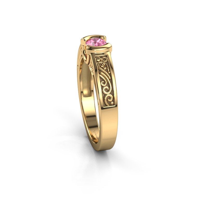Bild von Verlobungsring elena<br/>585 Gold<br/>Pink Saphir 4 mm