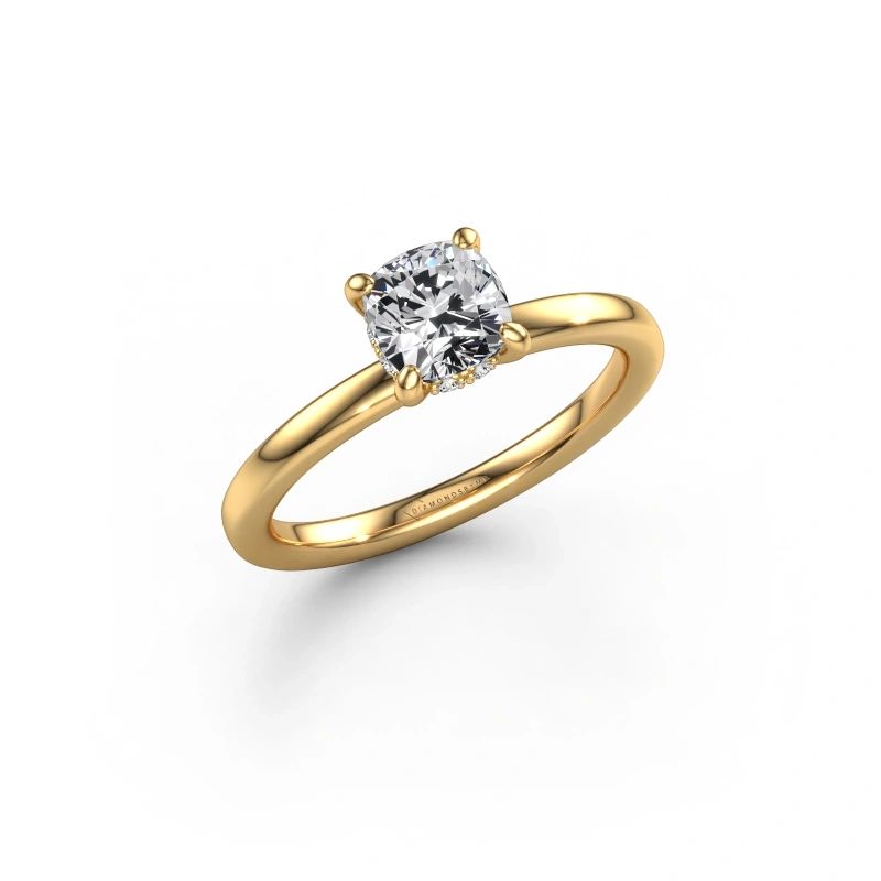 Engagement ring Simone CUS 2 585 gold lab grown diamond 1.054 crt