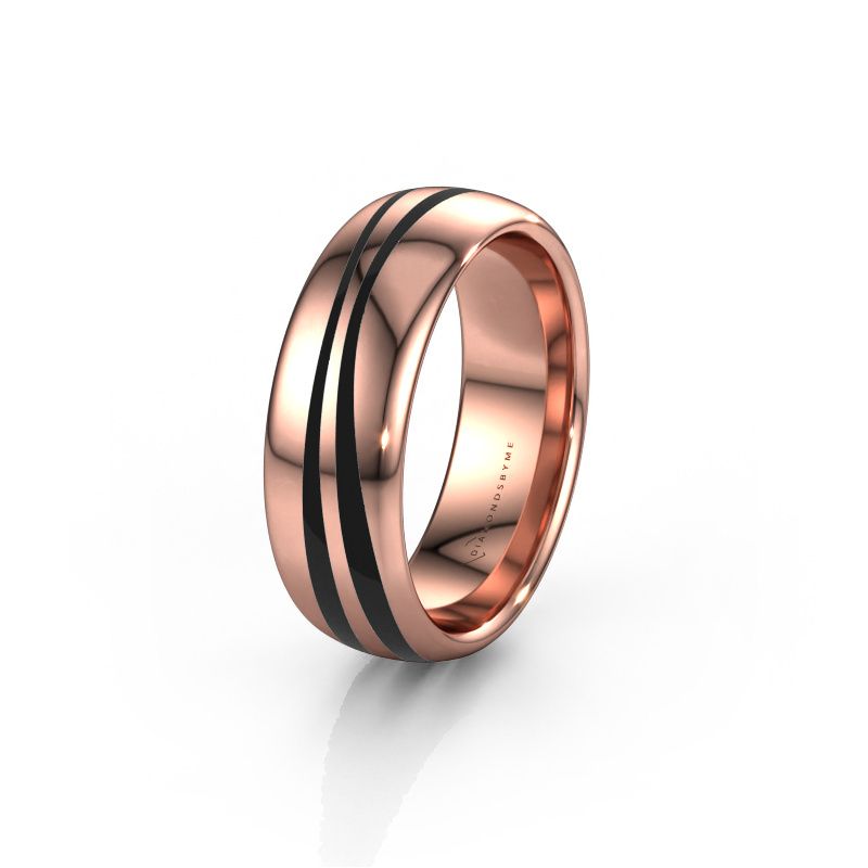Huwelijksring WH2226M36BP 585 rosé goud ±7x2 mm
