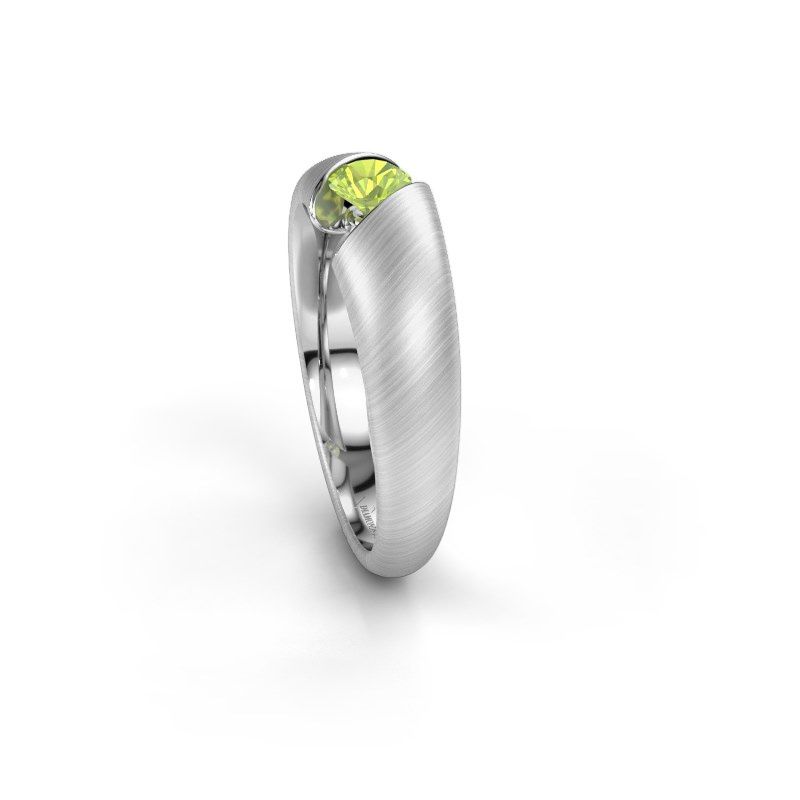 Image of Ring Hojalien 1<br/>585 white gold<br/>Peridot 4.2 mm