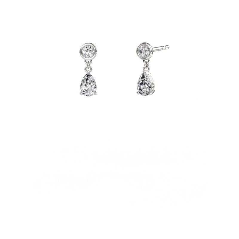 Pendants d'oreilles Lacey PER 585 or blanc diamant 3.60 crt