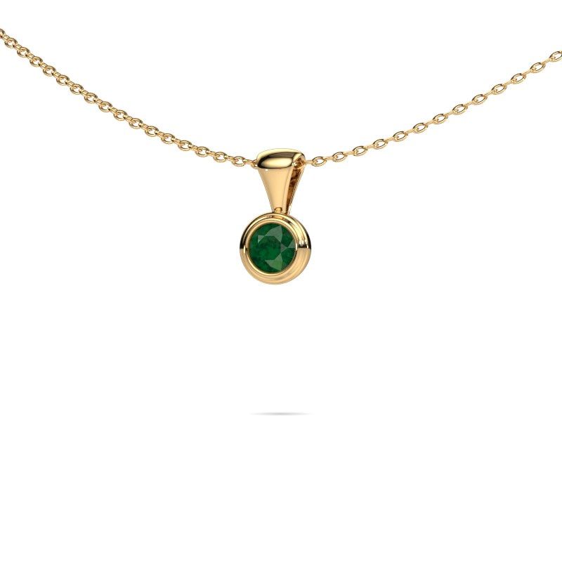 Pendentif Lieke 585 or jaune emeraude 4 mm