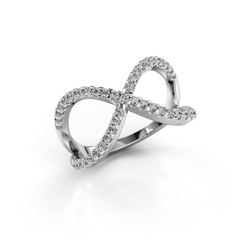 Afbeelding van Ring Alycia 2 950 platina diamant 0.45 crt