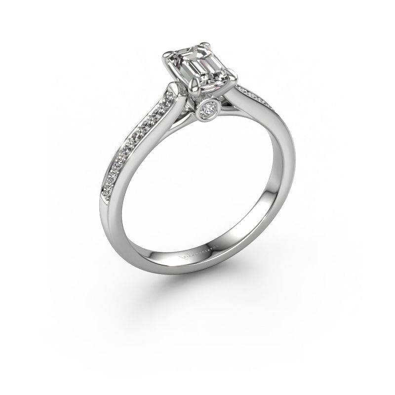 Forlovelsesring Valorie eme 2 585 hvitt gull diamant 1.10 crt