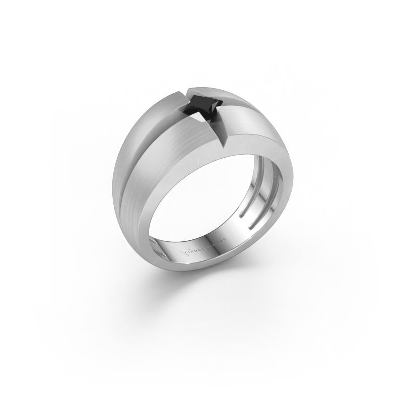 Men's ring Rens 950 platinum black diamond 0.30 crt