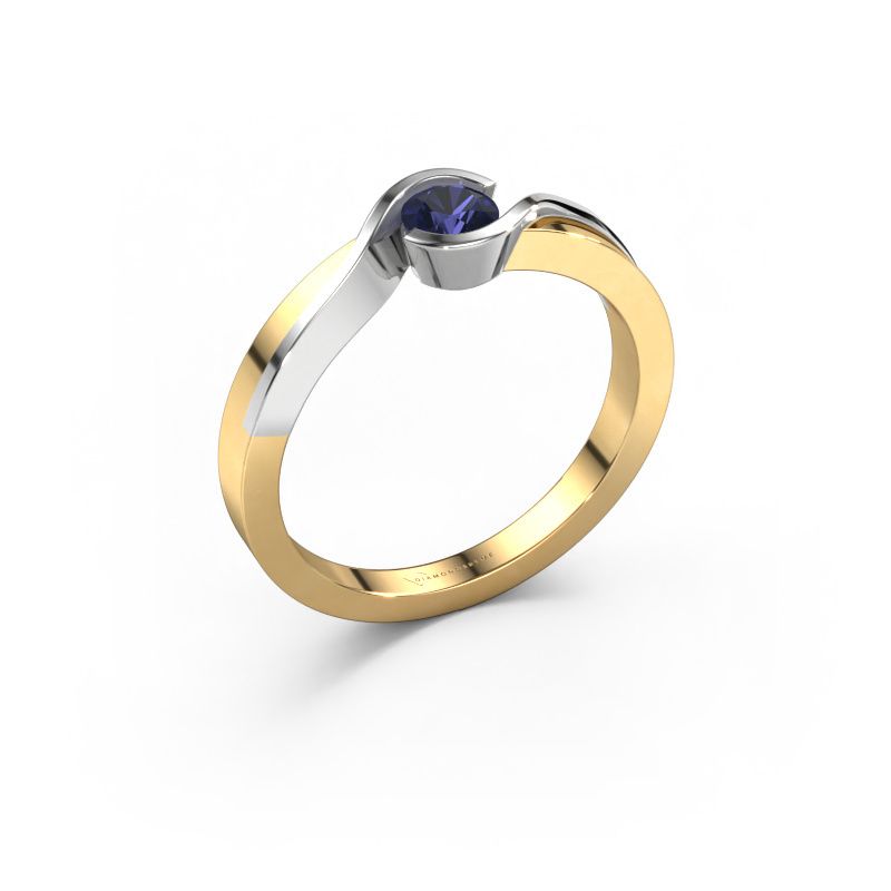 Ring Lola 585 Gold Saphir 4 mm