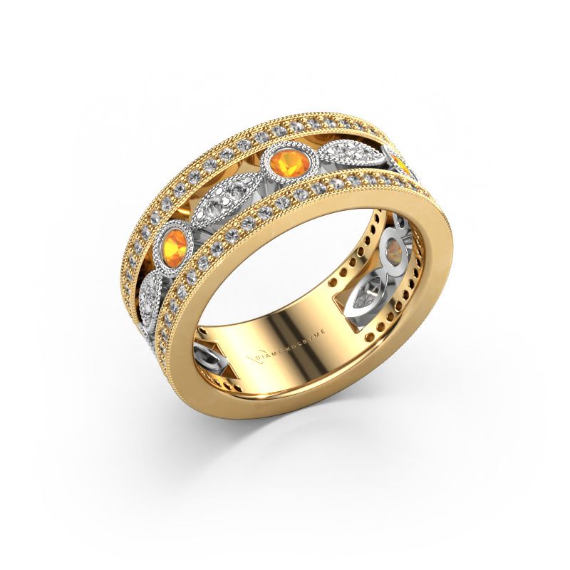 Anillo Jessica 585 oro citrino 2.5 mm