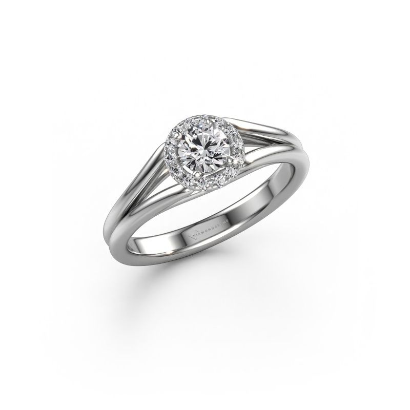 Verlobungsring Verla rnd 1 585 Weißgold Lab-grown Diamant 0.505 crt