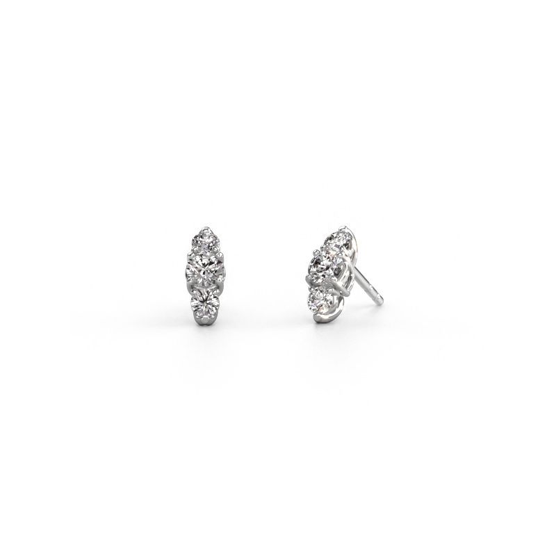 Earrings Amie 950 platinum diamond 0.90 crt