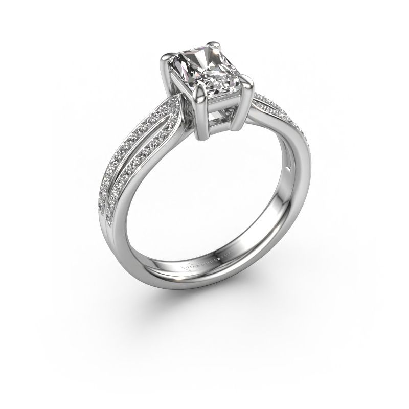 Verlobungsring Antonia rad 2 950 Platin custom diamant 7x5 mm